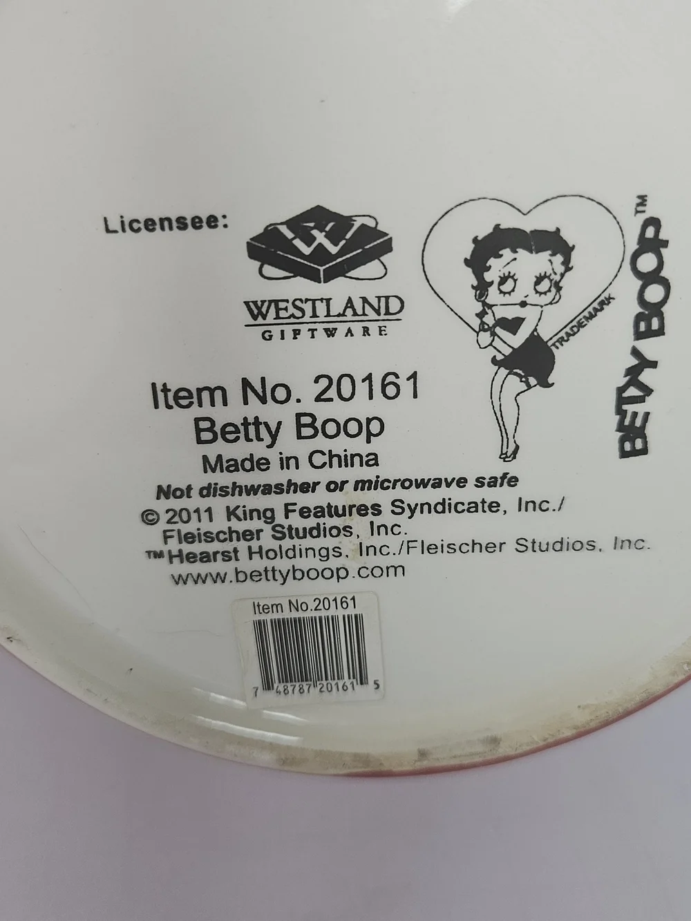 Rare Betty Boop Westland 20161 Cookie Jar/Dog Treat Jar